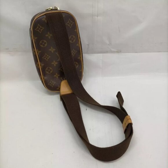 Louis Vuitton LV Shoulder Bag Pochette Banane Brown Monogram 674-021925 - Picture 7 of 16